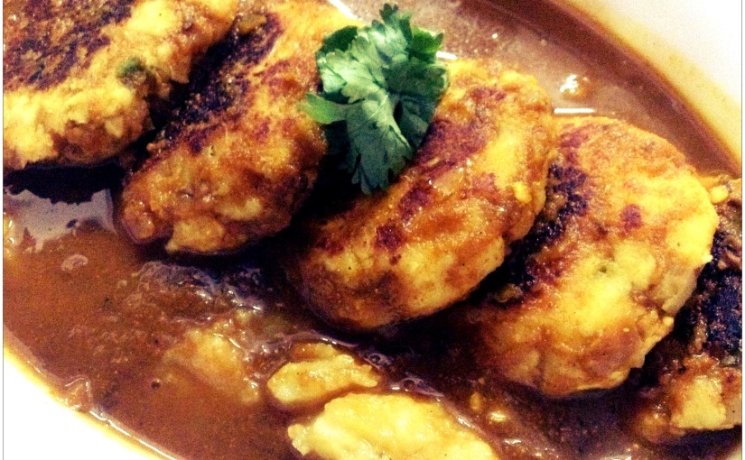Fried Cottage Cheese Dumplings Curry